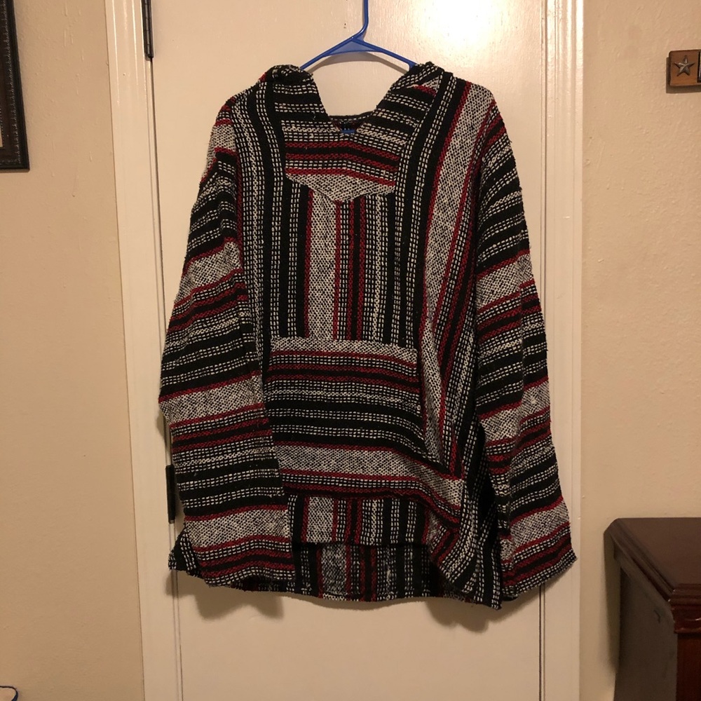 Red and black Baja hoodie